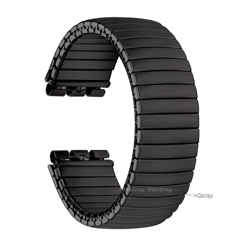 

17mm 20mm Elastic Metal Watch Band for Swatch Stretch Expansion Stainless Steel Strap Women Men Wristband Accessories Bracelet 17mm