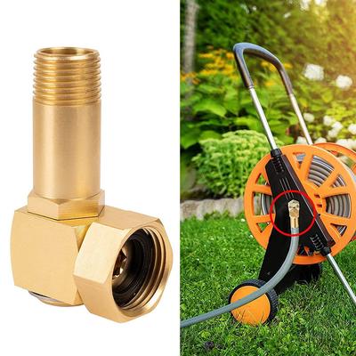 Garden Hose Adapter, Brass Replacement Part Swivel, Hose Reel Parts Fittings
