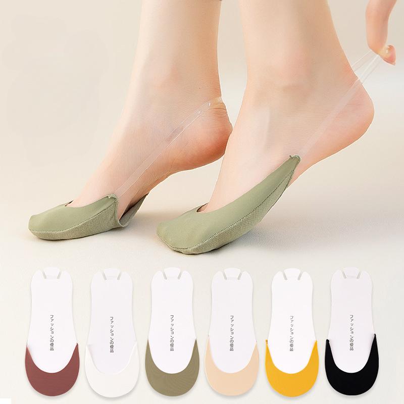 Thin, Camisole, Women's, Shallow Hidden Socks, Breathable, Sweat Absorbing, Antibacterial, Anti Slip, High-heeled Socks