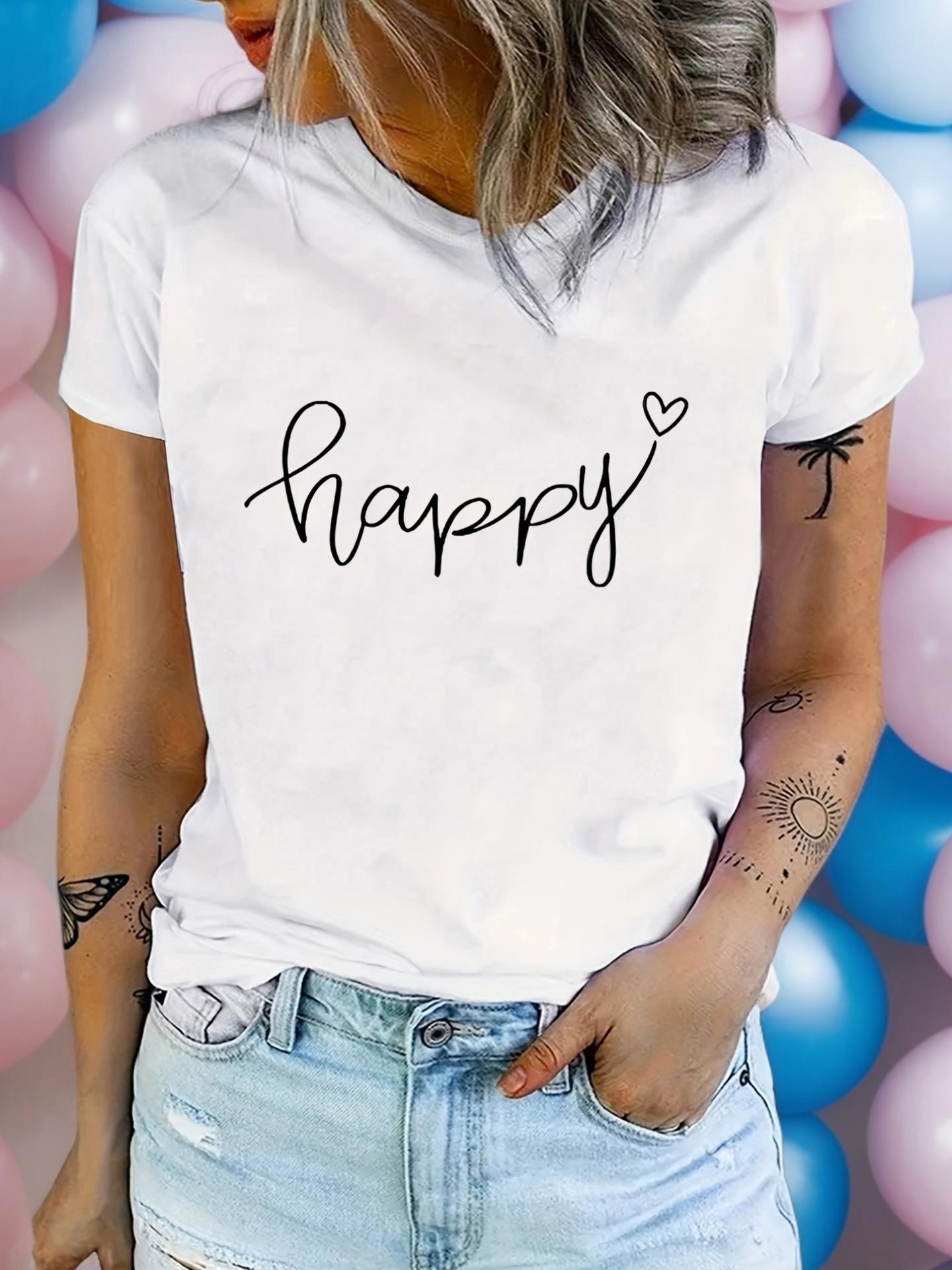 Happy heart graphic tee XXL