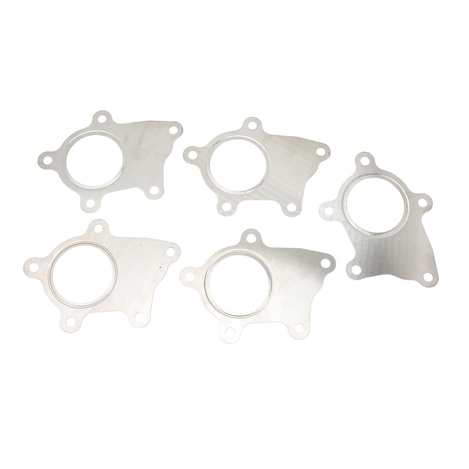 

10 шт. Фланец даунпайпа турбины Металлическая прокладка Болт из нержавеющей стали Гибридный фланец Прокладка Замена для