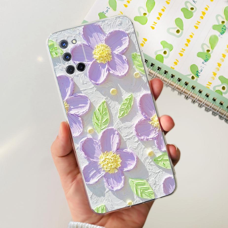 For Oppo A52 A72 A92 Case Cute Fashion Painted Cover Clear Silicone Phone Cases For Oppo A72 A 52 92 OppoA52 OppoA72 Soft Fundas
