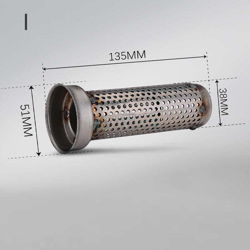 MOKALA SPEED Modified 51mm 60mm Muffler Honeycomb Catalyst Sound Eliminator Motorcycle Exhaust DB Killer