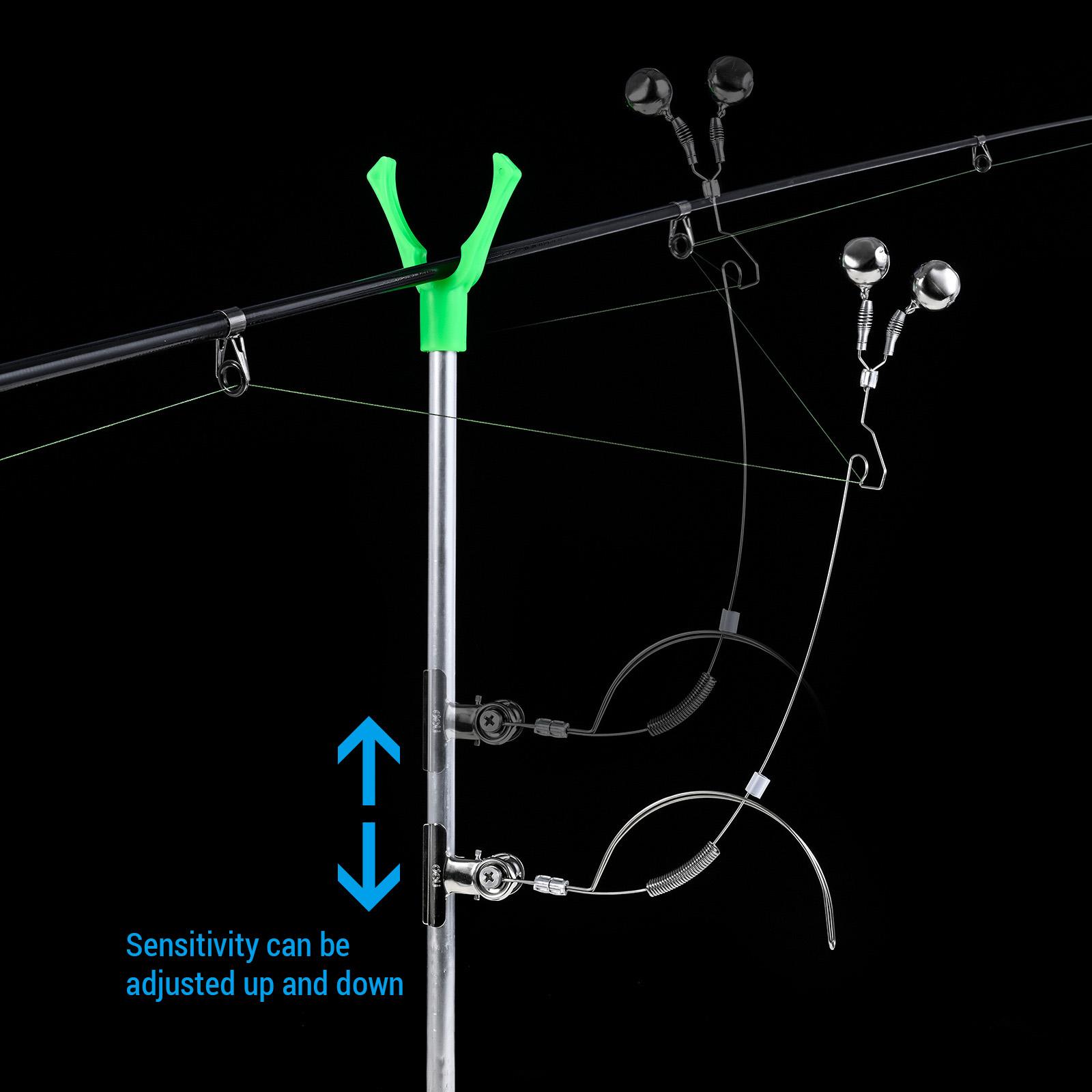 Stainless Steel Fishing Bite Alarm Night Fishing Rod Bait Alarm with s