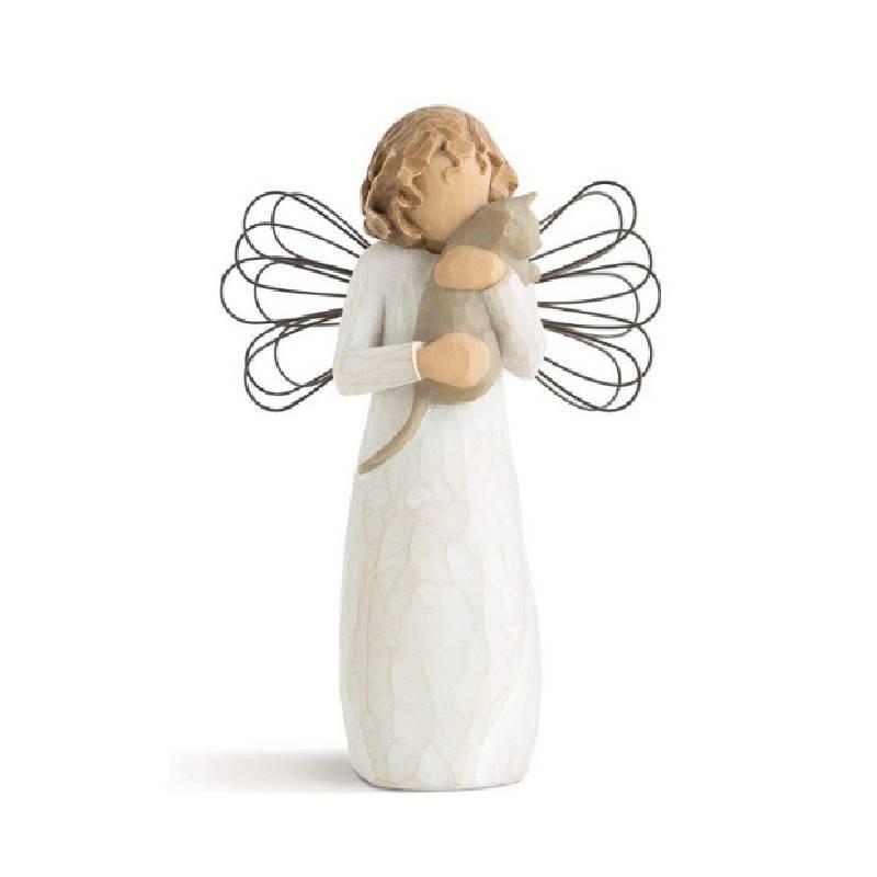 Tree Angels Willow Figurine Embrace Pet Ornament Sculptures Statue Gift Resin