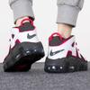 Nike Air More Uptempo GS Medium Ash Siren Red White Kids Sneakers Black DH9719-200