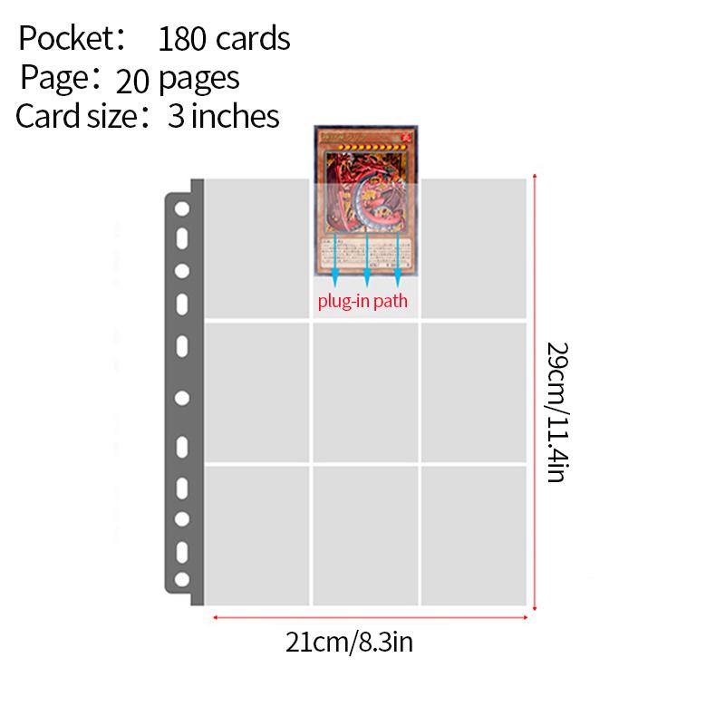 9 Pocket Pages Kpop Binder Photocard Holder Large Capacity Photo Albums Games Cards Collect Book Cards Collect Photo Albums