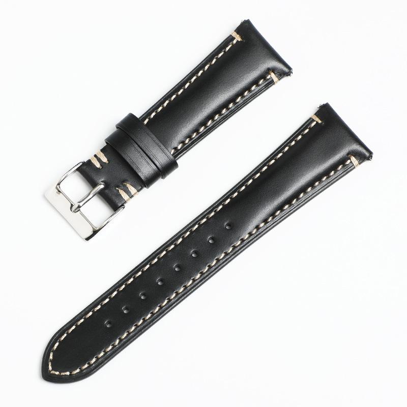 Intelligent Universal Horse Oil Leather Strap Cowhide Retro Real Cowhide Switch Quick Release Oil Bead Strap Card