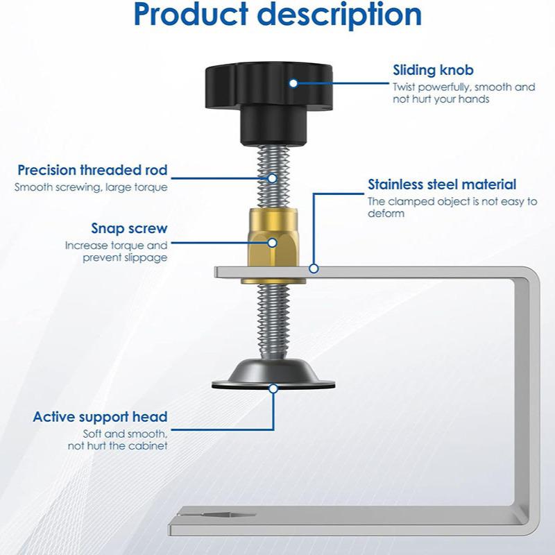 G-Shaped Drawer Panel Fixing Clip with Anti-Slip Design