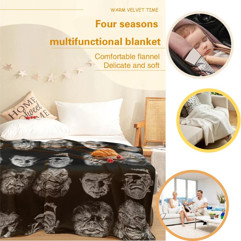 Universal Studios, Monster, Monster Mash, Dracula, Werwolf, Frankenstein, Kreatur Dünne Decke Flauschig Weich Schlafzimmer Dekoration Sofa