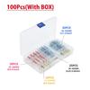 50-1200PCS Waterproof Solder Seal Wire Connectors Heat Shrink Butt Crimp Terminals Electrical Cable Splice for Automotive Marine