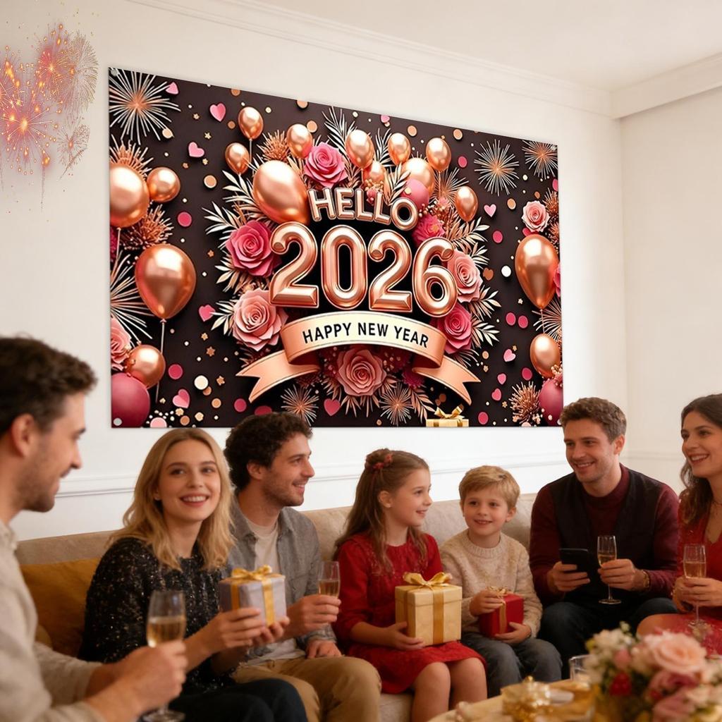 Silvester Dekorationen Feiertags-Hintergrund Partyzubehör 2026 Silvester Dekorationen Für Partyzubehör Wohnzimmer