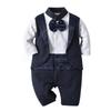 Combinaison à manches longues style smoking pour bébé garçon - Printemps et Automne