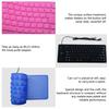 Fonken 85 Keys Computer Keyboard Silicone Soft Keyboard USB Wired Keyboard Mini Laptop Folding Waterproof Keyboard