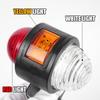 3-sides White Red Amber LED Side Marker Light Rear Brake Tail Light Stop Warning Parking Lamp For Truck Trailer Lorry RV 12V 24V