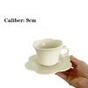 Cream Yellow Flower Ceramic Plate  Coffee Cup  Breakfast  Dessert  Afternoon Tableware  tea cup