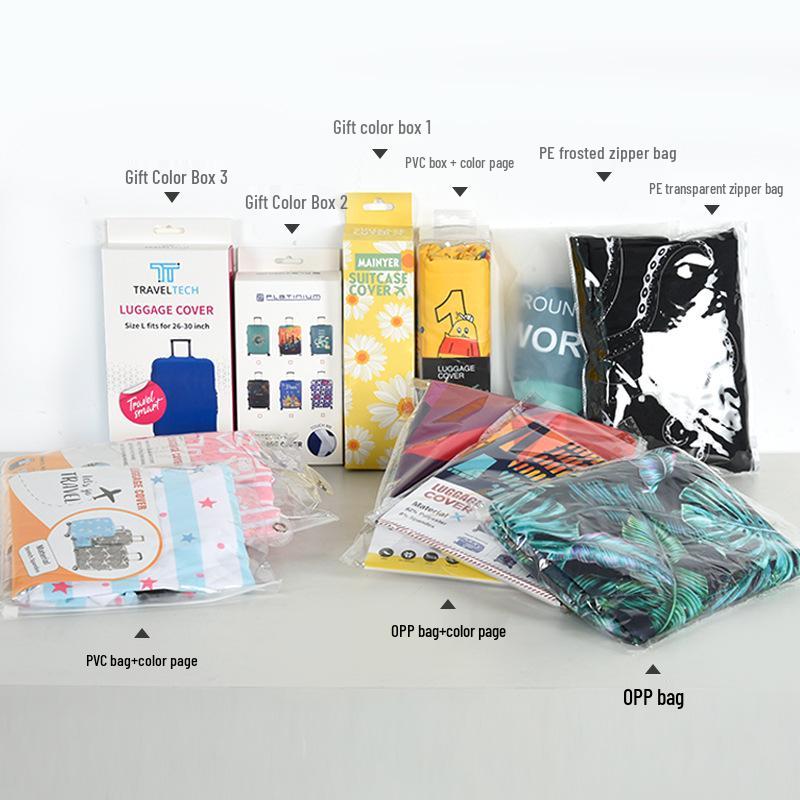 Thickened Elastic Printed Luggage Protector & Dust Cover