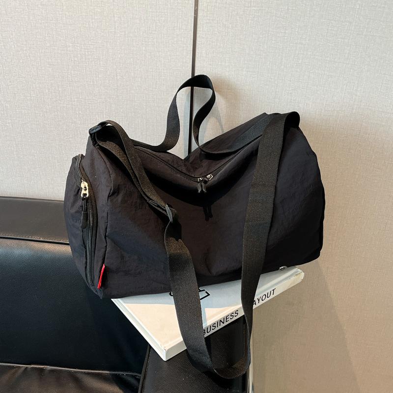 Large capacity canvas tote bag women's casual light messenger bag sports backpack versatile commuter shoulder bag women