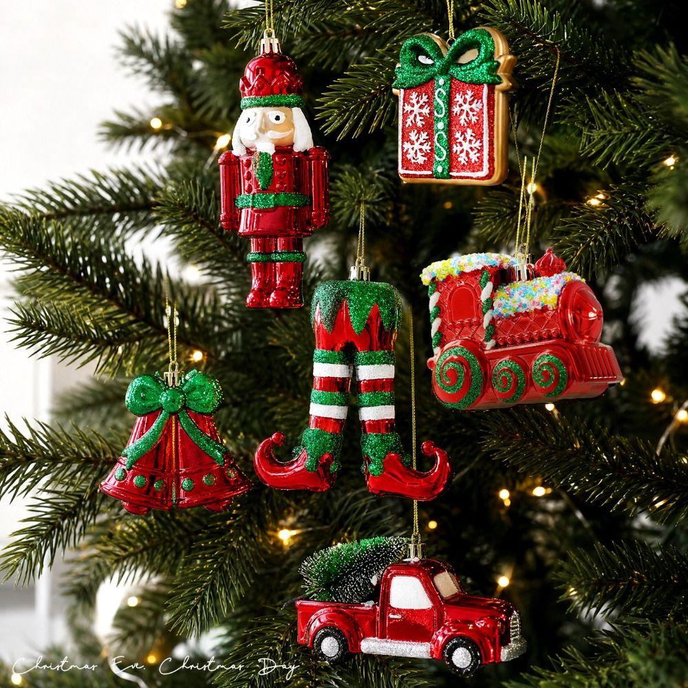Hand-Blown Glass Hanging Ornaments Eco-Friendly Material Festive Tree Decorations Home Party Decor