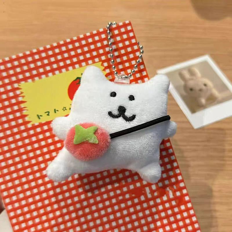 1 Piece Plush Doll Cartoon Keychain Cute Self-Deprecating Bear Shoulder Bag Pendant Backpack Decoration Birthday Gift