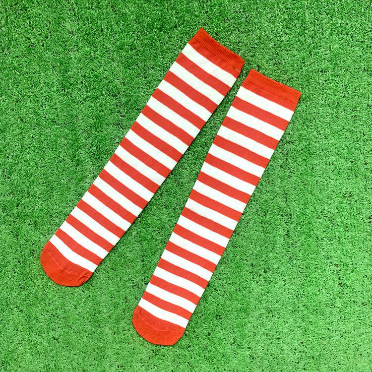 Calzini a Righe Performance al Polpaccio – Stili Europei e Americani per Bambini e Adulti, Perfetti per COS, Feste Anime, Halloween e Natale.