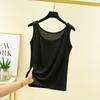 Canotta in modal da donna: Top senza maniche aderente con scollo rotondo per primavera/estate, coordinabile, taglie grandi disponibili