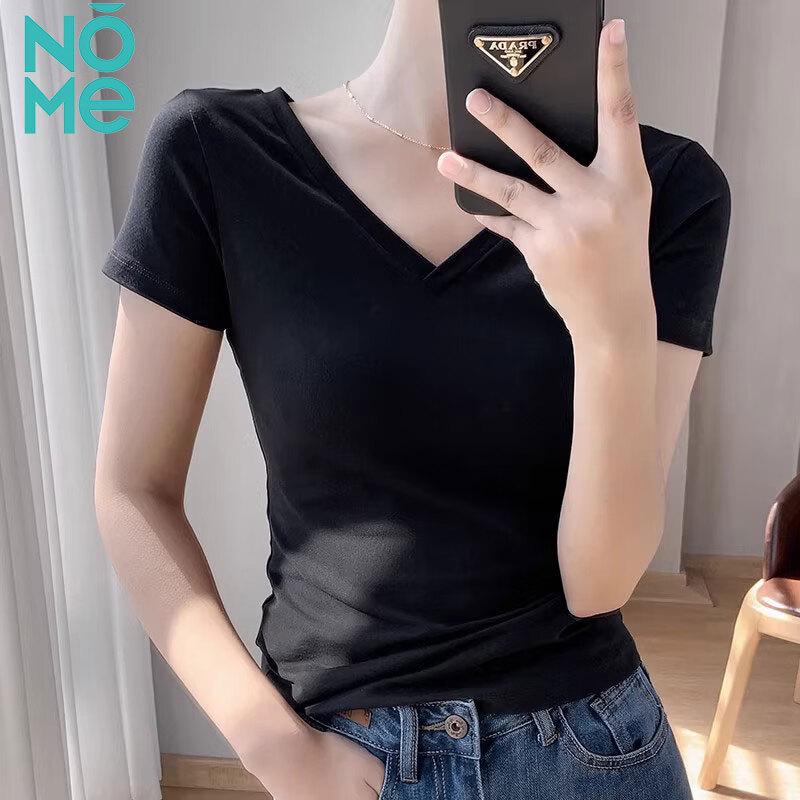 Women s Double V-Neck Backless Slim-Fit Top L