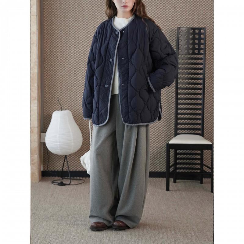Womens Oversized Winter Duck Down Coat 95% Fill Power Warm Loose Fit Casual Jacket No Hood