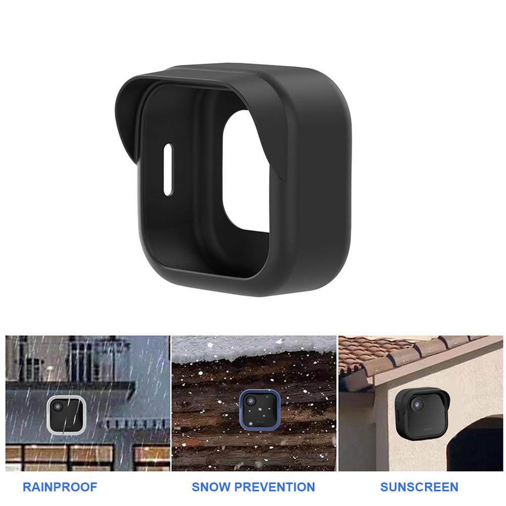 Silicone Weather-Resistant Camera Cover Weatherproof Camera Housing Brim Design Anti-scratch for Blink Outdoor 4 (4th Gen)