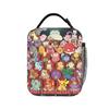 Squirtle Chaotic Mix Anime Lunch Bag For Women  Print Travel Lunch Box Funny Portable Oxford Cooler Bag