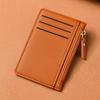 Ultra Thin Multi Slot Card Bag Women Zipper Coin Purse Coin Pouch Large Capacity ID Card Holder Credit Card Holder Badge Holder