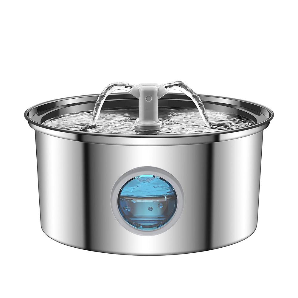 3.2L Stainless Steel Automatic Pet Water Fountain for Cats and Dogs