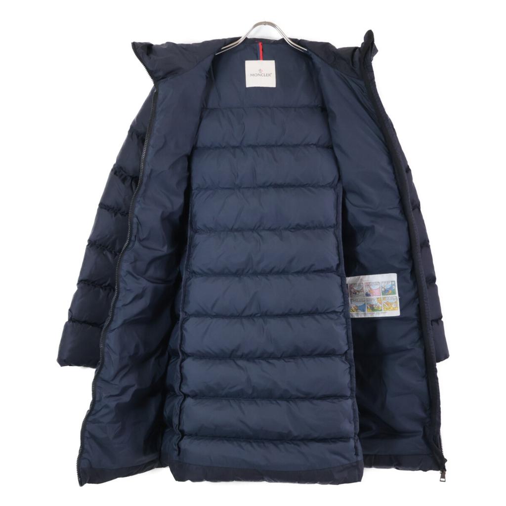 MONCLER Domestically authorized Dombes long down jacket coat 2 NavyUsed