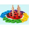 Stacking Puzzle Wooden Stand Ladybug Montessori Game
