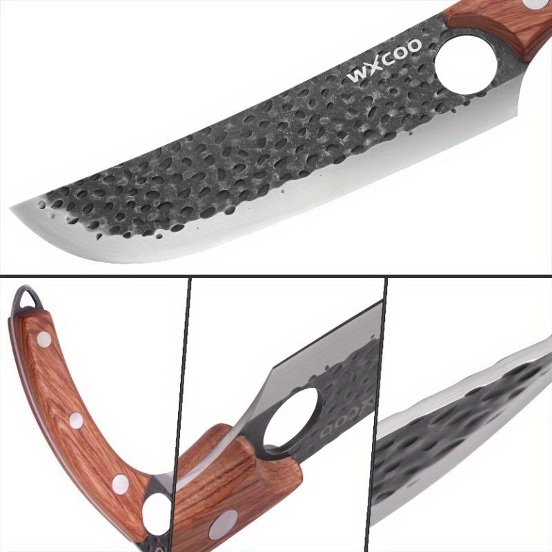 1PCS Stainless Steel Boning Knife Professional Cutting Knife Sharp Kitchen Chef Knife with Knife Sheath