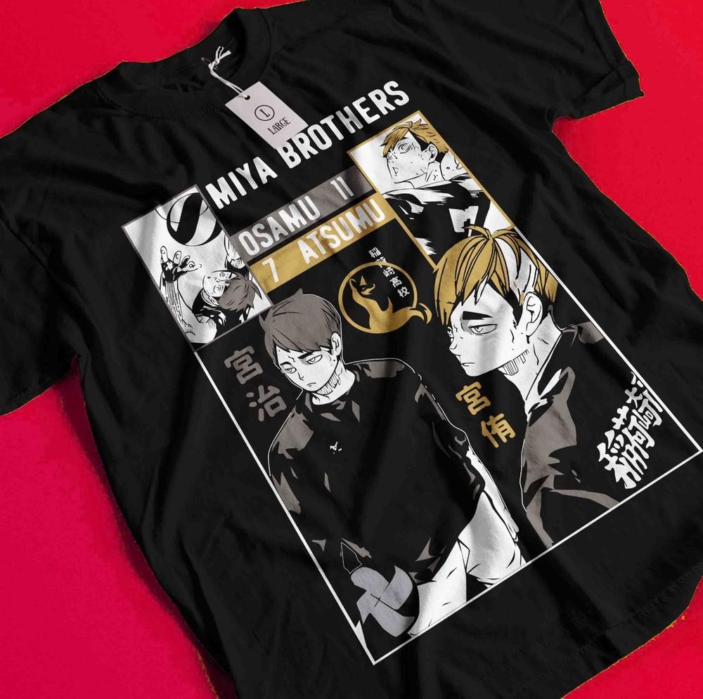 

Haikyuu Shirt Shoyo Hinata Tshirt Kuroo Kenma T-Shirt Kageyama Tsukishima Anime BB1214 2XL