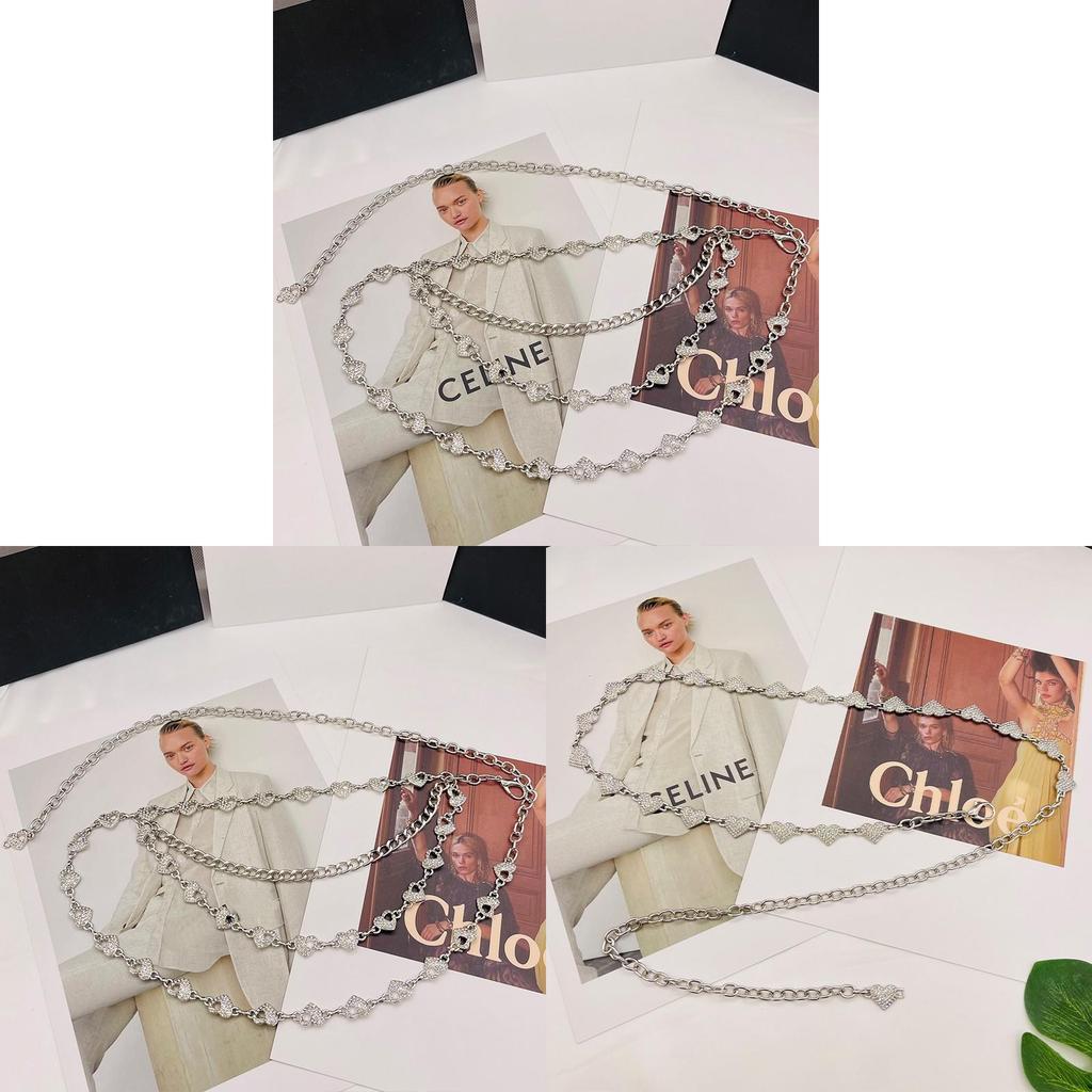 Heartshaped Waist Chain For Women With Water Diamond Embellishments Elegant Jewelry Accessory For Summer And Winter