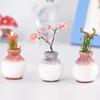Resin Miniature Small Mouth Vase Diy Craft Accessory Home Garden Decoration Accessories Home Decoration Fine-cut Vase Ornament