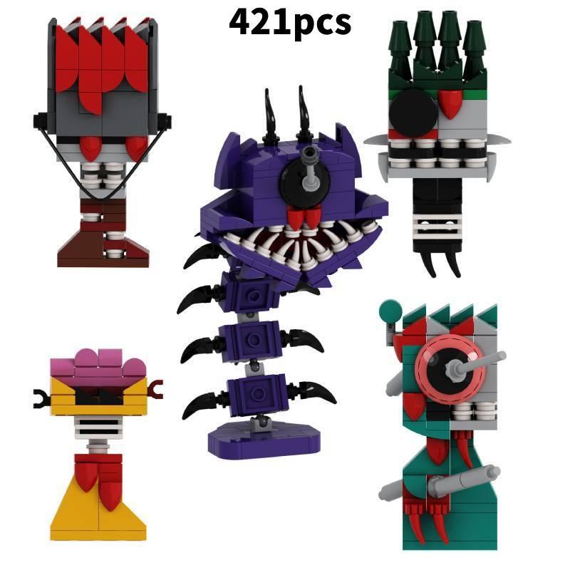Rhythm Box Monster Building Blocks Set For Kids With Abs Plastic 10-piece Collection
