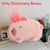 Plush Capybara Pencil Case With Large Capacity For Students Creative Storage Bag