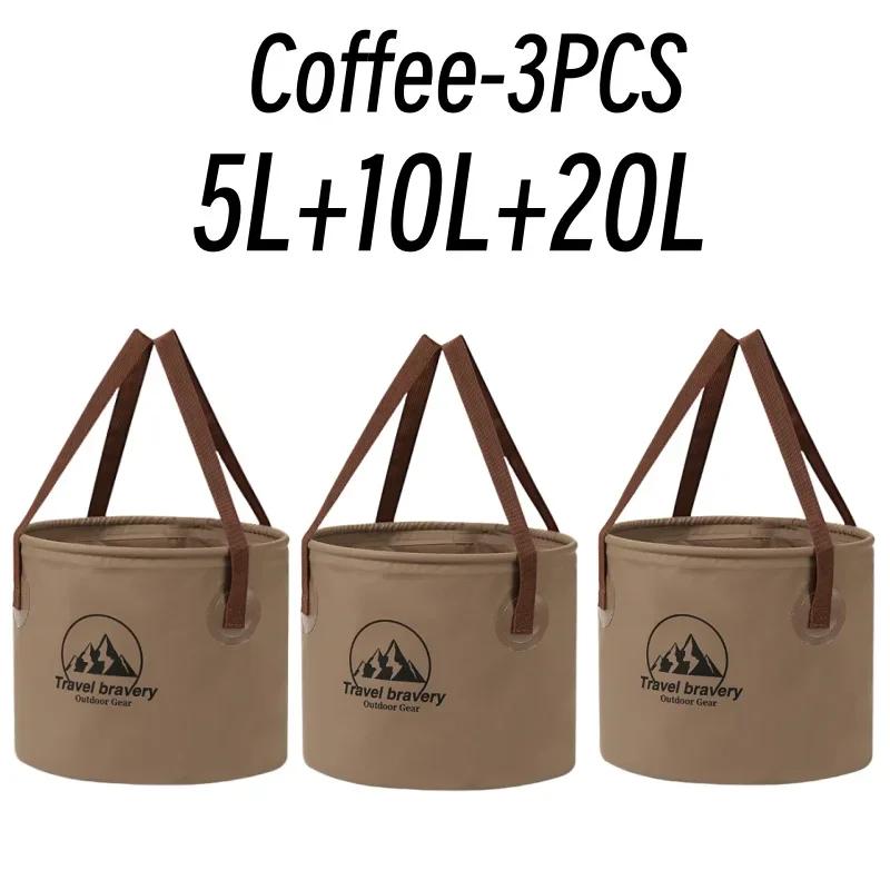 Durable Multi-functional Portable Basins Waterproof Collapsible Sink Bucket Travel Basin Camping Hiking Storage Bucket 10L/20L