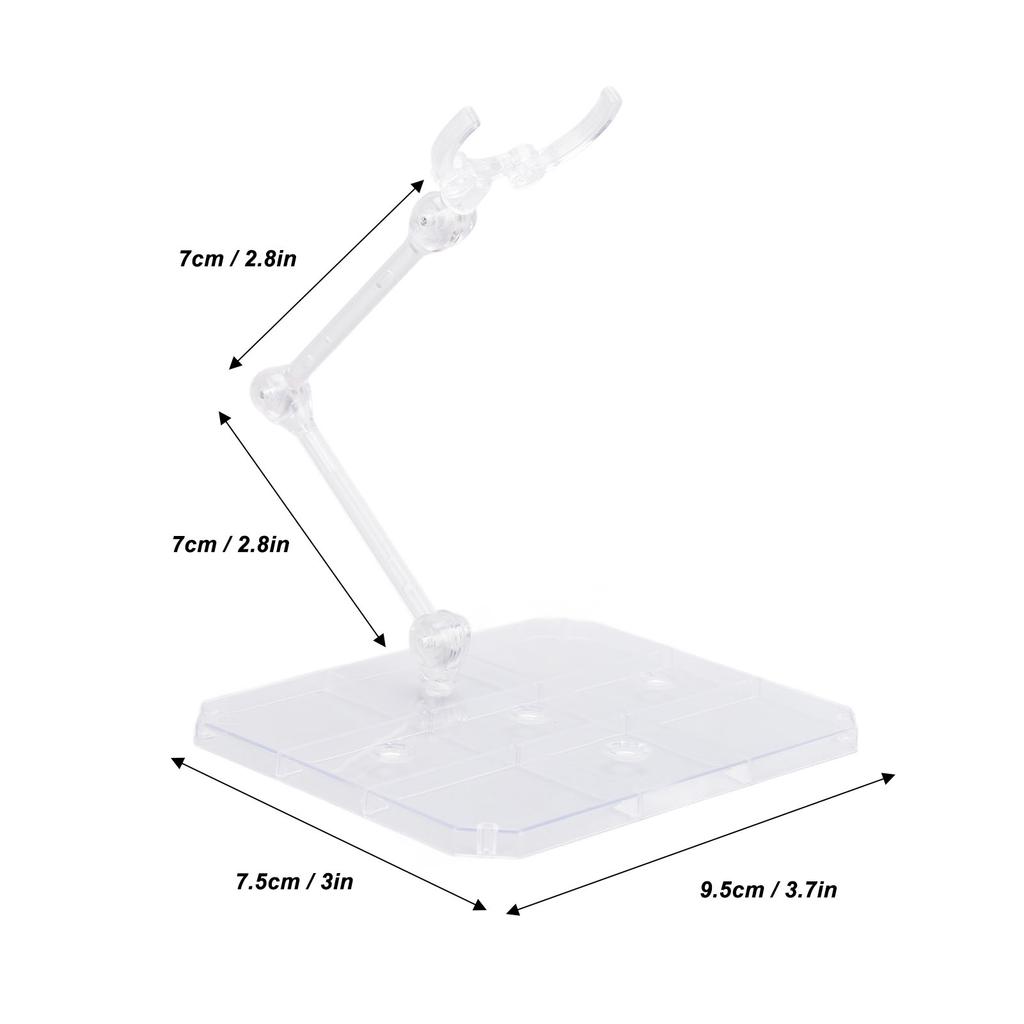 20 Sets Action Figure Stand Acrylic Stable Action Figure Display Holder for 6inch Dolls