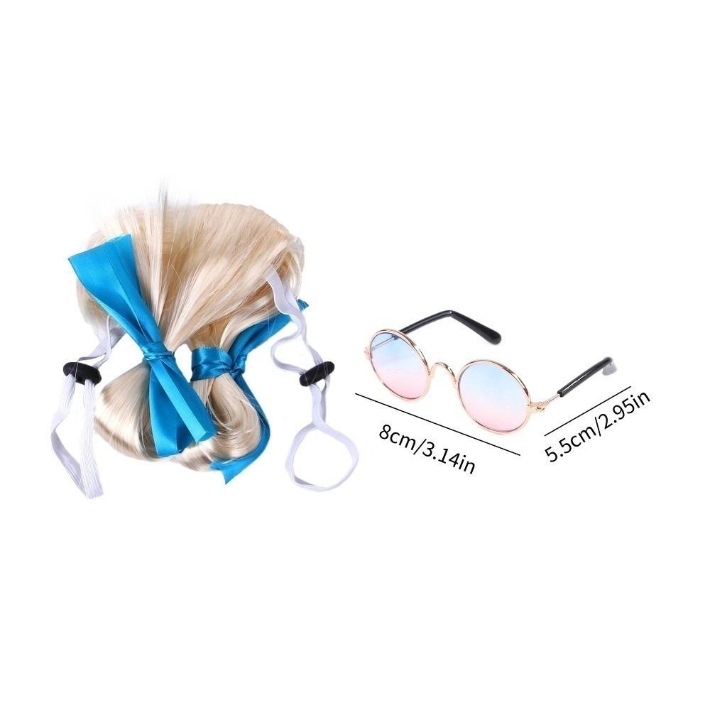 Clown's Hair Kitty Wavy Hair Adjustable Fit Cat Fake Hair Party Play Costume
