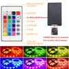 RGB LED světelná lišta USB infračervené 24tlačítkové dálkové ovládání světlo s 5050 bluetooth ovládáním TV počítačové podsvícení