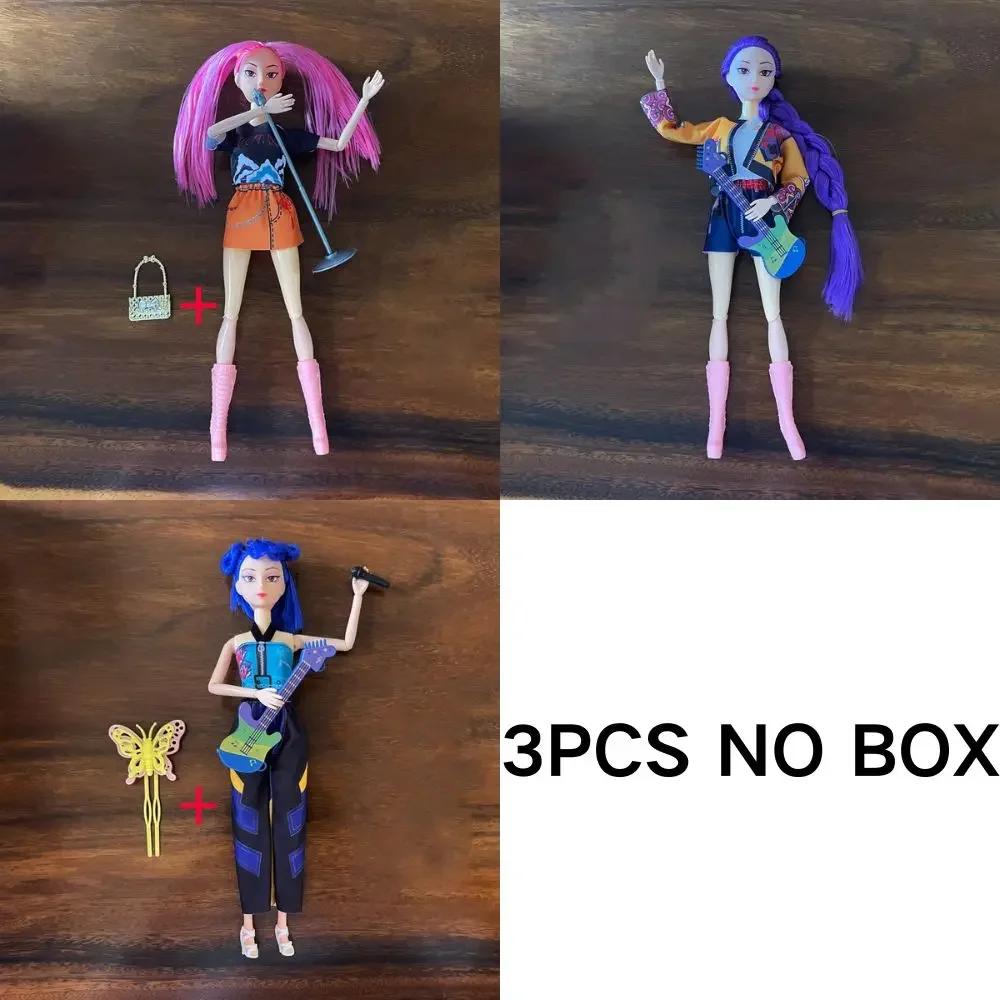 @@@!@%  NEW Anime KPop Demon Hunters Doll Vinyl Toy Rumi Mira Zoi Character Vinyl Mask Figurine Birthday Gift Fan Club Gifts