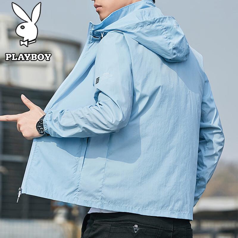 

PLAYBOY Men s Hooded Ice Silk Sun Protection Shirt 3XL
