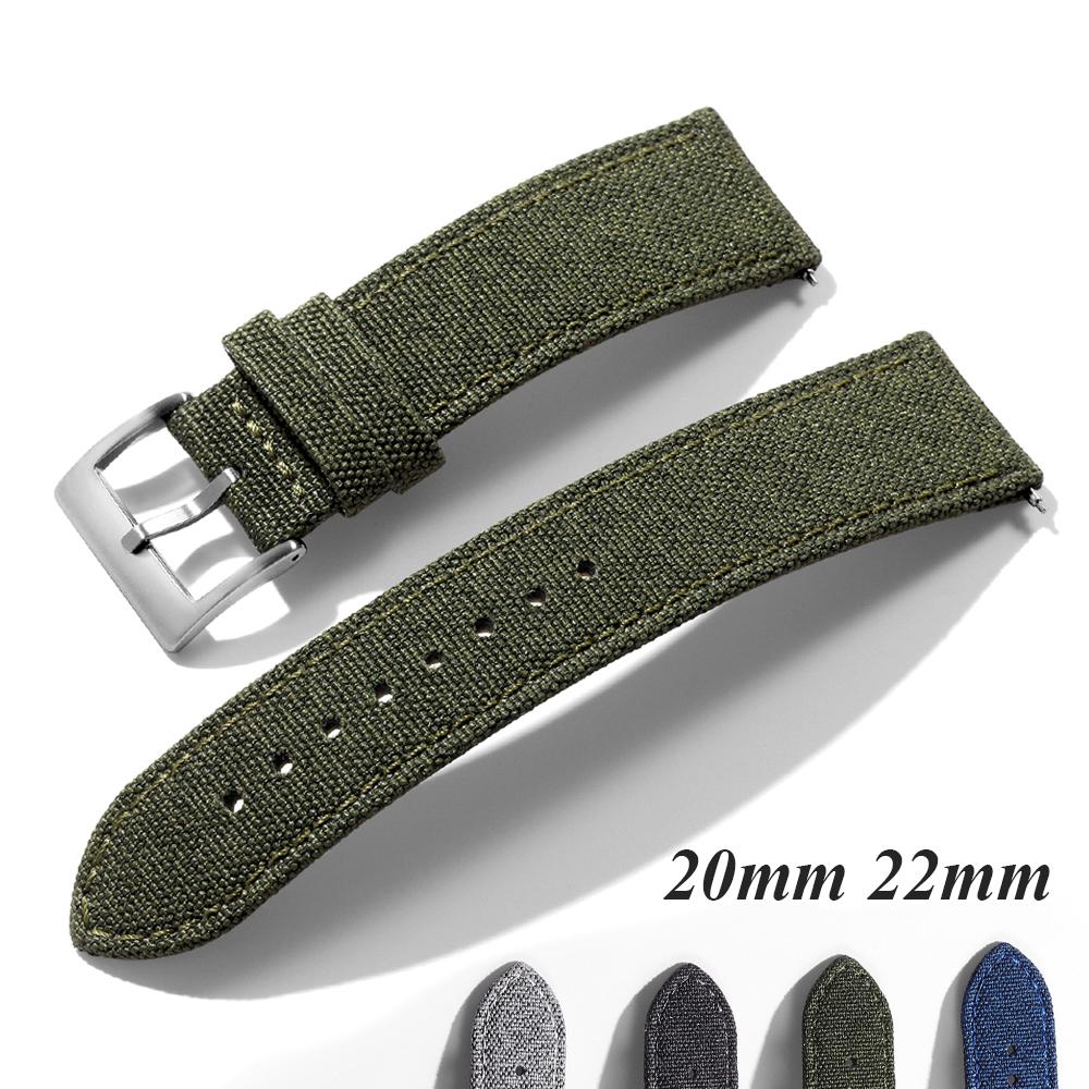 Plachtovinový řemínek na hodinky 20 mm 22 mm pro Seiko Pásek Voděodolný látkový řemínek Rychloupínací náramek Vysoká kvalita Dámský Pánský Pásek