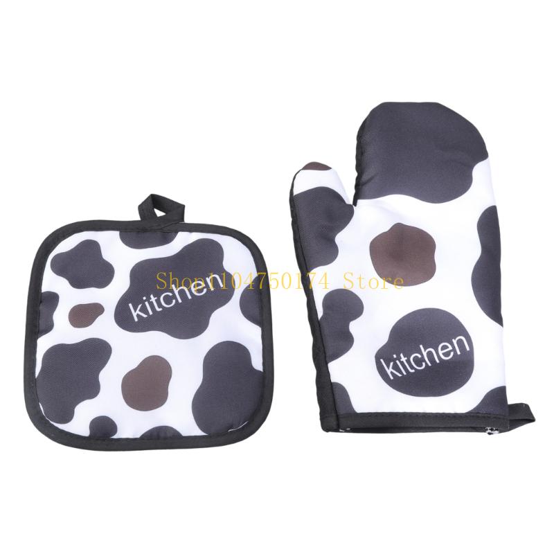 Kochhandschuhe Backhandschuhe Ofenhandschuhe mit Matte Kochen Mikrowellenhandschuhe Einfach zu bedienen Top-Angebot
