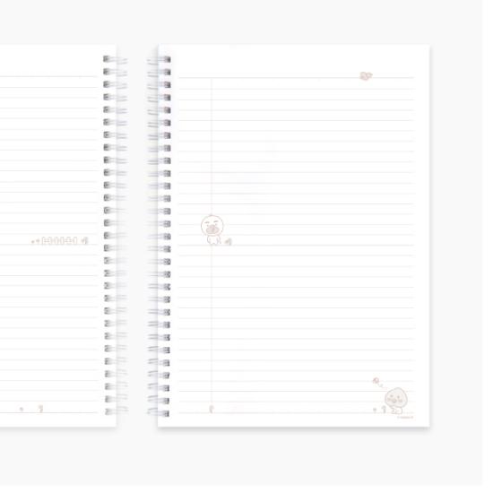 Kakao Friends Malý B5 pevný spirálový zápisník