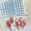 Blossom Flower 3D Nail Silicone Nail Carving Mold Lily Cherry Different Shapes Nail Art Print Stencils DIY Manicure Mold Tools